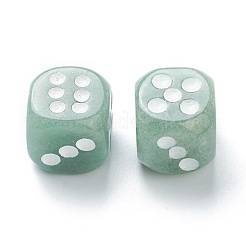 天然石グリーンアベンチュリンカボション  サイコロ  15x15x15mm&nbsp;G-M378-02L