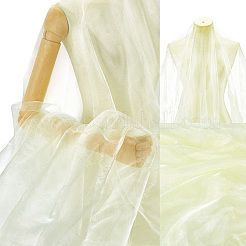 Diyの工芸品のためのポリエステル生地  服飾材料  ライトゴールデンロッドイエロー  10000x1500x0.2mm&nbsp;DIY-WH0700-55A