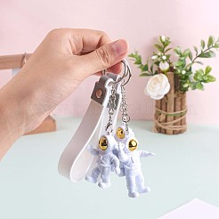 3 個宇宙飛行士キーホルダーかわいいスペースキーホルダーバックパック財布車のキーホルダーの装飾子供のスペースパーティーの好意  ゴールドカラー  21.5cm&nbsp;JX317A