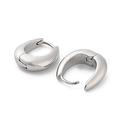 変色しない304ステンレススチールフープピアス  ステンレス鋼色  17.5x15x5mm&nbsp;EJEW-H115-37P