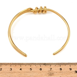 女性用304ステンレススチール製トリプルノットオープンカフバングル  ゴールドカラー  内径：2.32x1.79インチ（5.9x4.55cm）&nbsp;SA-CBAABBA-10G