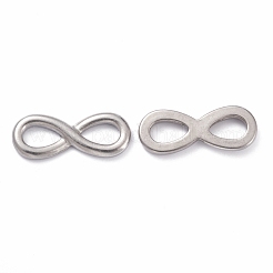 変色しにくい304ステンレススチールリンクコネクター  無限大  ステンレス鋼色  9x22x2mm&nbsp;X-STAS-O140-16P