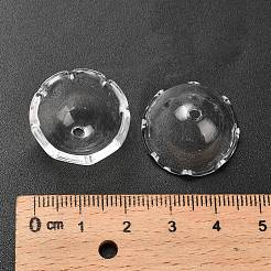 透明なアクリルビーズキャップ  花  透明  21.5~22x12mm  穴：2.2mm&nbsp;OACR-Z030-03C