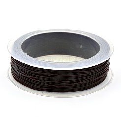 韓国製弾性水晶の線  ストレッチブレスレットストリング  ラウンドビーズコード  シエナ  1.2mm  約21.87ヤード（20m）/ロール&nbsp;EW-L003-1.2mm-07