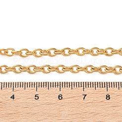 イオンプレーティング（IP）304ステンレススチールアズキチェーンネックレス女性用男性用  18KGP本金メッキ  27.56インチ（70cm）&nbsp;STAS-M102-68G