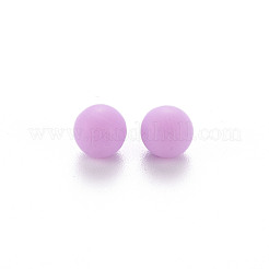 不透明なアクリルビーズ  艶消し  穴がない  ラウンド  ミックスカラー  6mm&nbsp;X-PAB702Y-B01