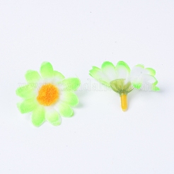 シルクフラワー  アクセサリーを飾る  黄緑  17mm  穴：38mm&nbsp;FIND-WH0069-11