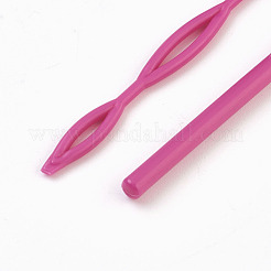 プラスチック弾性糸通しは弾性バンドツールを着用  DIY衣類縫製  濃いピンク  58.2cm&nbsp;TOOL-WH0049-05