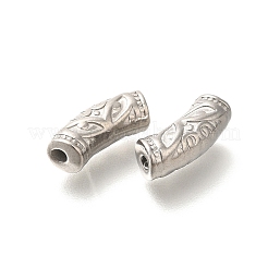 304ステンレス鋼湾曲チューブビーズ  ステンレス鋼色  14x5mm  穴：1.9mm&nbsp;STAS-I321-27P