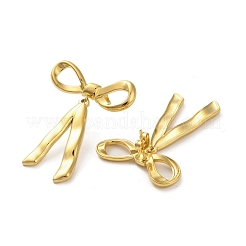 ステンレス鋼のピアス  蝶結び  18KGP本金メッキ  41x29.5mm&nbsp;EJEW-R160-07A-G
