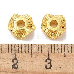 ラックメッキ真鍮スペーサービーズ  長持ちメッキ  鉛フリー＆カドミウムフリー  18KGP本金メッキ  8x3.5mm  穴：2.5mm&nbsp;KK-L224-038G