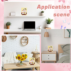 子供向けDIYソフトボールペイントキット  ポンポンと木製の額縁とイーゼルとピンセット付き  葉  291x196x17mm&nbsp;DIY-GF0010-13A