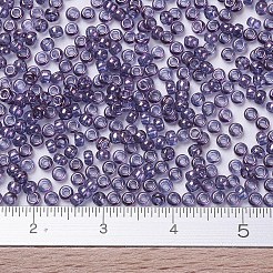 MIYUKIラウンドロカイユビーズ  日本製シードビーズ  11/0  （rr1884)バイオレットゴールド光沢  2x1.3mm  穴：0.8mm  約50000個/ポンド&nbsp;SEED-G007-RR1884