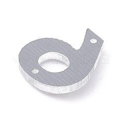 ラインストーンにアクリル縫い  アクリル鏡  二つの穴  衣料品アクセサリー  透明  NUM。6  16mm&nbsp;LS-FIND-WH0009-33-6