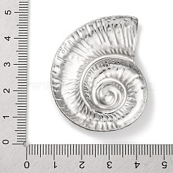 変色防止304ステンレススチールペンダント  コンクチャーム  ステンレス鋼色  45x35x6mm  穴：1.5mm&nbsp;STAS-D194-12S