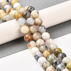 天然のアフリカオパールビーズ連売り  ラウンド  7.8~8.8mm  穴：0.8~1mm  約46~49個/連  15.04~16.06''（38.2~40.8センチメートル）&nbsp;G-B048-B03-02