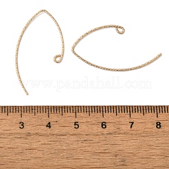 スターリングシルバーのマーキスイヤリングワイヤー925本  ピアスフック  14KGP本金メッキ  32x18mm  穴：2mm  ピン：1mm&nbsp;EJEW-NH0003-01G