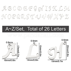 304ステンレススチールリンクコネクター  頭文字〜Z  a～zの文字  26個/箱&nbsp;STAS-SC0001-76P
