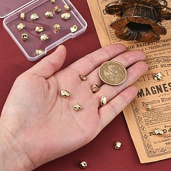 12個 6スタイル ラックメッキナゲット 真鍮ビーズ  ナグセット  18KGP本金メッキ  3.5~9x5.5~8.5x3.5~5.5mm  穴：1.2~1.8mm  2個/スタイル&nbsp;KK-YW0004-64