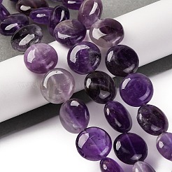 天然石アメジストビーズ連売り  フラットラウンド  16x6.5~7mm  穴：1.2mm  約25個/連  14.96~15.35インチ（38~39cm）&nbsp;G-C159-A08-01