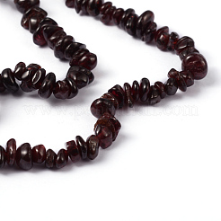 天然石ガーネットビーズ連売り  チップ  5~8mm  穴：0.5~0.8mm  32インチ&nbsp;F065