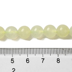 天然の新たなヒスイのラウンドビーズ連売り  8mm  穴：1mm  約48個/連  15.5インチ&nbsp;G-L348-01-8mm