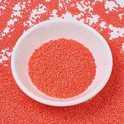 MIYUKIデリカビーズ  シリンダー  日本製シードビーズ  11/0  (db0872) マットオペークオレンジab  1.3x1.6mm  穴：0.8mm  約2000PCS /ボトル  10 G /ボトル&nbsp;SEED-JP0008-DB0872