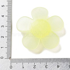 不透明樹脂ペンダント  花  シャンパンイエロー  40.5x41.5x9.5mm  穴：1.5mm&nbsp;FIND-M035-02E