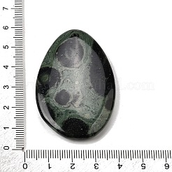 ナチュラルカンババジャスパービッグペンダント  ティアドロップチャーム  53~55x33~35x6~7.5mm  穴：1~1.6mm&nbsp;G-F820-05A-03