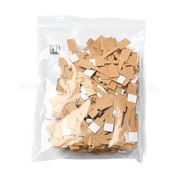 折りたたみ式白紙ジュエリー値札500枚  リング用の書き込み可能な粘着ジュエリーラベルタグ  ネックレス  ブレスレット  ラウンド  ホワイト  5.1x1.4x0.01cm&nbsp;CDIS-FS0001-35B