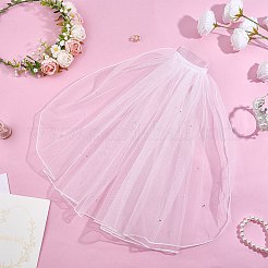 ガーゼヘアコーム1個  花嫁のヘアアクセサリー  ホワイト  460x95~840x7mm&nbsp;PHAR-CP0001-30B