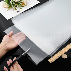 PP プラスチックつや消しシート  長方形  ホワイトスモーク  300x1220x0.32mm&nbsp;LS-AJEW-WH0481-272