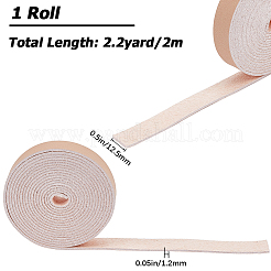 イミテーションレザー  服飾材料  桃パフ  200x1.25x0.12cm&nbsp;DIY-WH0502-86A-02