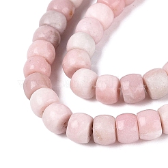 天然石ピンクオパールビーズ連売り  バレル  8~8.5x5.5~6mm  穴：0.8~1mm  約61~66個/連  14.76~15.16インチ（37.5~38.5cm）&nbsp;G-Q616-02A-02