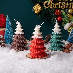 クリスマスツリーキャンドル  香りのキャンドルギフト  ボックス付き  家族の集まり、クリスマスパーティー、休日、新年の装飾に。  レッド  11.3x7cm&nbsp;JX290A