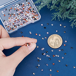 300個 6色ダイヤモンドシェイプグレードAキュービックジルコニアカボション  多面カット  ミックスカラー  3x2mm  50個/カラー&nbsp;ZIRC-PH0001-43B-06