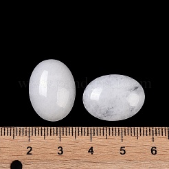 天然石ホワイトジェイドカボション  オーバル  20~20.8x15~15.5x5.8~6.5mm&nbsp;G-B080-01A-27