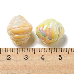 紫外線めっきアクリルビーズ  ラウンド  ミックスカラー  17.5x15.5mm  穴：1.8mm&nbsp;PACR-C006-06