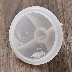シリコンモールド  収納ボックス金型  ジェッソ樹脂鋳造金型  ホワイト  90x73mm  内径：58mm&nbsp;DIY-K073-25