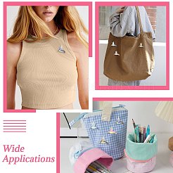 ハチドリのエナメルピン 8個 4色  バックパック服の合金バッジ  ゴールドカラー  ミックスカラー  29x35mm  2個/カラー&nbsp;JEWB-CJ0003-63