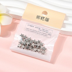 シェグレイスの真鍮ビーズ  スター  カドミウムフリー＆ニッケルフリー＆鉛フリー  プラチナメッキ  6x6.5x3mm  穴：0.8~1.2mm&nbsp;XGR0108P-145P