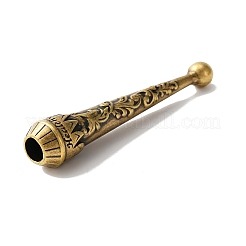合金コードエンドパーツ  ボロタイエンドキャップ  コーン  アンティークブロンズ  52x10.5mm  内径：5.5mm&nbsp;FIND-WH0111-224AB