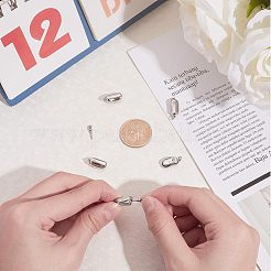 304ステンレススチールボックス留め具  ステンレス鋼色  20x8x7mm  穴：2.5mm  5個/箱&nbsp;STAS-UN0005-15P