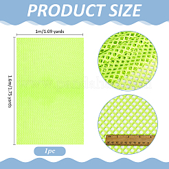 1mのポリエステルメッシュ生地  DIYクラフト用品  服装アクセサリー  緑黄  1600mm&nbsp;DIY-PH0033-78B