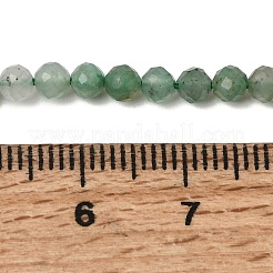 天然石アフリカンジェイドビーズ連売り  多面カット  ラウンド  ラウンド  3.5mm  穴：0.6mm  約119~120個/連  15.24''~15.47