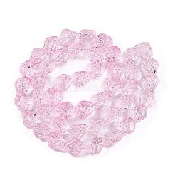 電気メッキガラスビーズセット  ナゲット  ピンク  13.5~14x13~13.5x10mm  穴：1mm  約45個/連  24.21インチ（61.5cm）&nbsp;EGLA-N012-08I