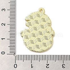 イースター合金エナメル ペンダント  ゴールドカラー  うさぎチャーム  卵  30x22x1.5mm  穴：1.8mm&nbsp;ENAM-Q506-01B