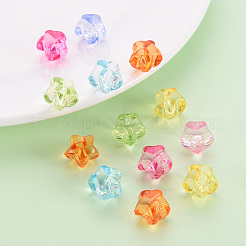 1穴透明アクリルボタン  スター  ミックスカラー  13.5x14x11.5mm  穴：3mm  約467個/500g&nbsp;TACR-S154-52B
