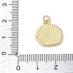 真鍮製エナメルペンダント  ヒトデと貝殻の形をしたチャームが付いたナゲット  ラックめっき  長持ちメッキ  カドミウムフリー＆鉛フリー  18KGP本金メッキ  15.5x15.5x2.5mm  穴：3.5mm&nbsp;KK-L268-010G