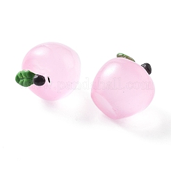 蓄光樹脂カボション  模造果物  暗闇で光る  りんご  24.5x22x21.5mm&nbsp;CRES-D277-03G